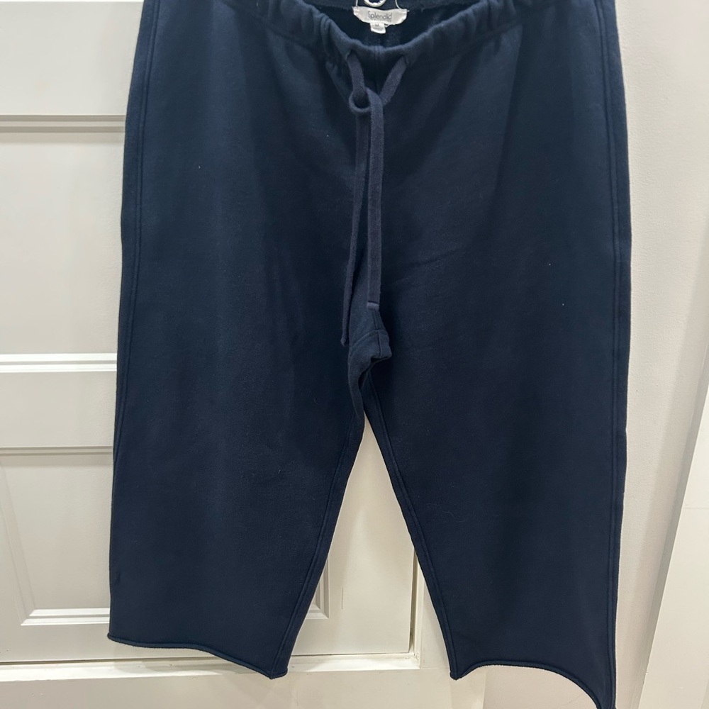 Splendid Cassie French terry cropped pants